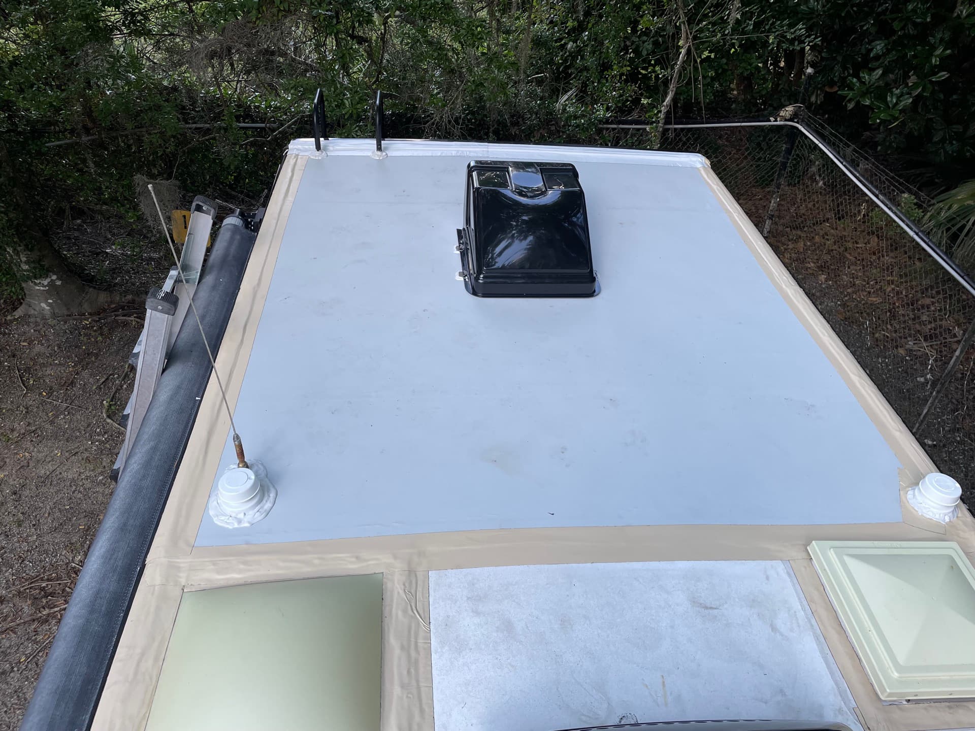 New RV roof after total replacement